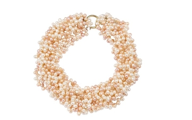 A cultured pearl torsade necklace, by Paloma Picasso...
