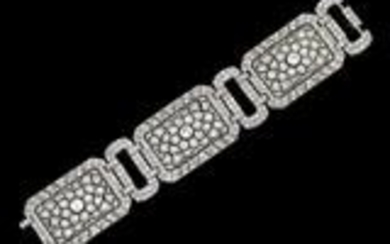 A diamond bracelet total weight c. 24 ct