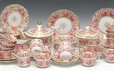 An early 19th century English porcelain tea service
