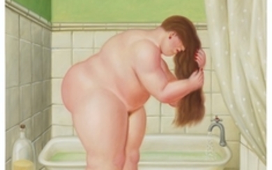 Fernando Botero (b. 1932), The Bathroom