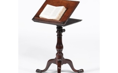 A George II mahogany tripod reading table