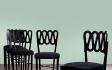Gio PONTI (1891 - 1979) Suite de six chaises mod. 969 - Circa 1969