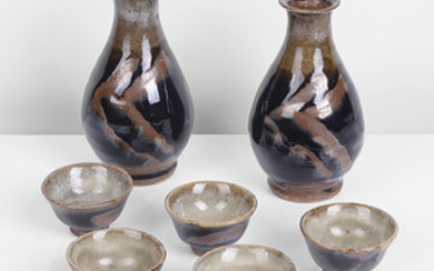 HAMADA SHOJI (Japanese, 1894-1978), Shuki or Sake Set