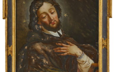 Hinterglasbild - Heiliger Johannes Nepomuk