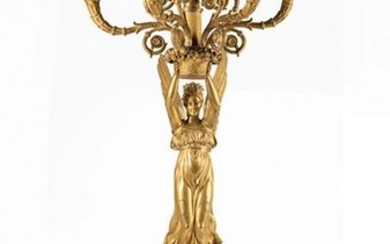 Louis Philippe Gilt Bronze Candelabrum