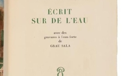 MIOMANDRE, Francis de (1880-1959). Écrit sur de L'eau. Paris: Émile-Paul Frères, 1947.