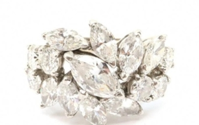 Platinum & Diamond Cocktail Ring