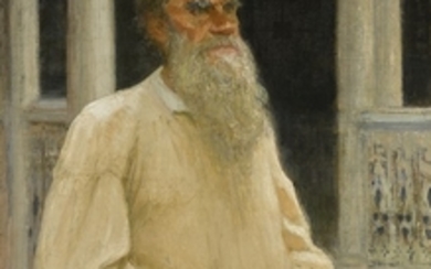 PORTRAIT OF LEO TOLSTOY, Ilya Efimovich Repin