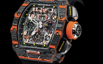 RICHARD MILLE RM 11-03 AUTOMATIC FLYBACK CHRONOGRAPH MCLAREN The RM 11-03 McLaren combines the stylistic codes of the British manufacturer with those of Richard Mille. Its case and movement put at the forefront the McLaren attitude, motorsport,...