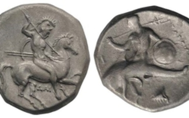 Southern Apulia, Tarentum, c. 302-290 BC. AR Nomos (20mm, 7.79g,...