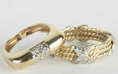 Two 14k Gold Rings