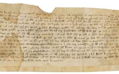 Uffington, Berkshire, now Oxfordshire.- , Memorandum about seven acres of land granted to Richard son of Philip le Clover, to him and his heirs in tail, by Richard Waleys, [c. 1350].