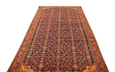 Vintage Persian Malayer Overdyed Wide Runner