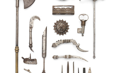 A collection of Qajar steel tools, Persia, 18th-19th Century