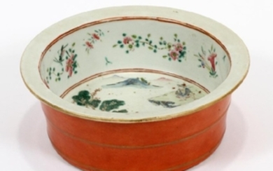 CHINESE, PORCELAIN OPEN BOWL, 19TH.C.
