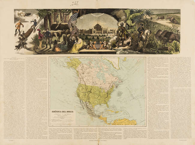 Americas.- Spanish America.- Hermanos (Astort) América del Norte, [1876].
