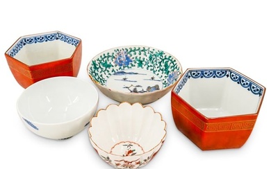 (5) Japanese Porcelain Studio Bowls
