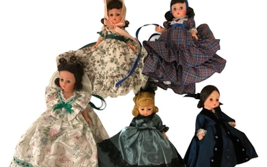 (5) Madame Alexander 8”- 9” Gone With the Wind Dolls