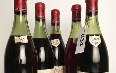 5 bottles 1969 Chambolle Musigny, LOUIS JADOT -...
