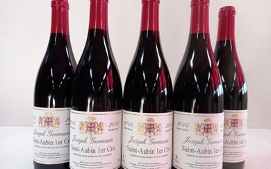 5 bouteilles de Bourgogne Saint Aubin 1er... - Lot 34 - Enchères Maisons-Laffitte
