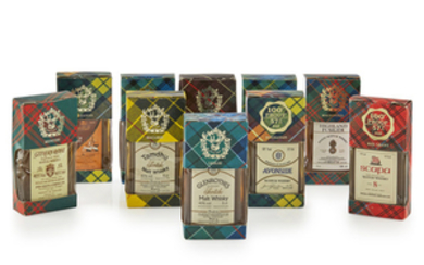 A COLLECTION OF MINIATURES each in clan tartan packaging...