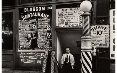 Berenice Abbott (1898-1991), Blossom Restaurant, 103 Bowery (1935)