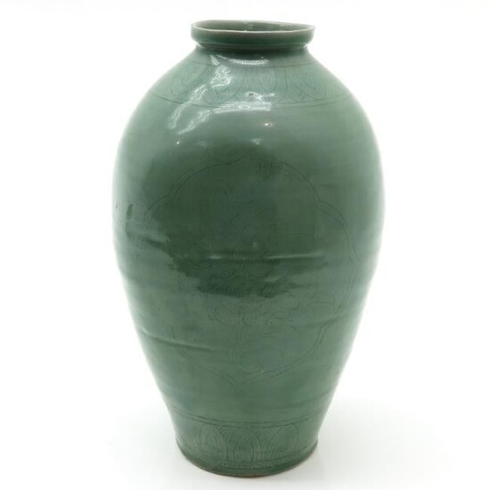 A Korean Celadon Glazed Vase