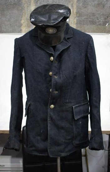 A 19th Century 'Great Eastern Railway' workers jacket, together with a 'Great Western Railway' cap (