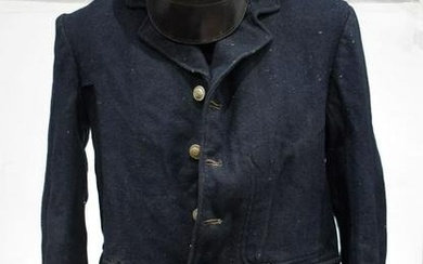 A 19th Century 'Great Eastern Railway' workers jacket, together with a 'Great Western Railway' cap (