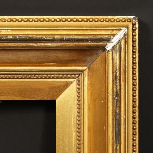 A 19th Century moulded frame, rebate size - 14" x 18" (36 x ...
