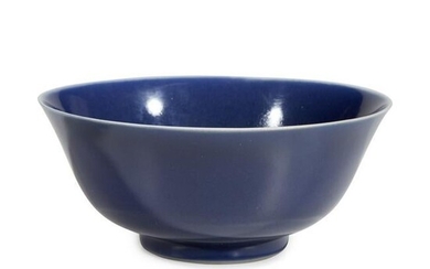 A Chinese blue-glazed porcelain bowl, Daoguang