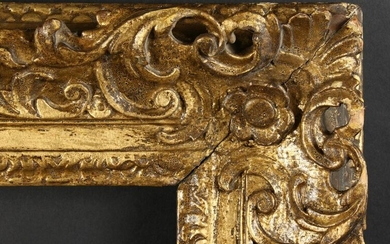 A Fine Quality English 18th Century Carved Frame, 25" x