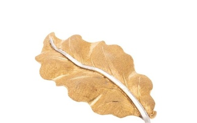 A Frederico Buccellati Leaf Brooch