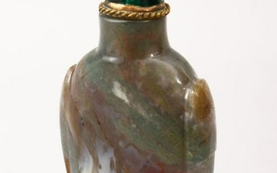 A GOOD 19TH CENTURY CHINESE HARDSTONE / JADE CARVED