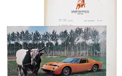 A Lamborghini Miura P 400 sales brochure, 1967