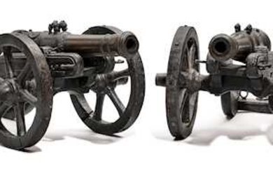A PAIR OF MINIATURE CANNONS