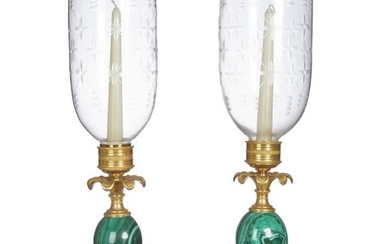 A PAIR OF REGENCY STYLE CANDLESTICKS