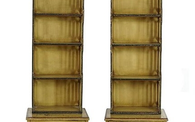 A Pair of Venetian Style Bookcase Cabinets.