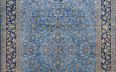 A Persian Hand Knotted Kashan Carpet, 402 X 312