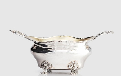 A Swedish 18th century parcel-gilt silver bowl, mark of Johan...