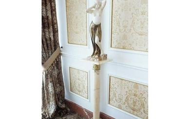 A. Trefoloni, Italian Sculpture w/ Pedestal