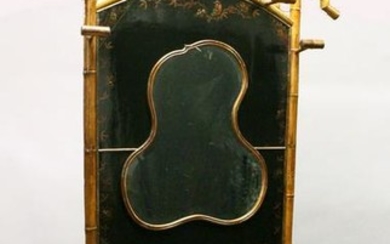 A VERY GOOD 19TH CENTURY BAMBOO AND LACQUER HALL STAND