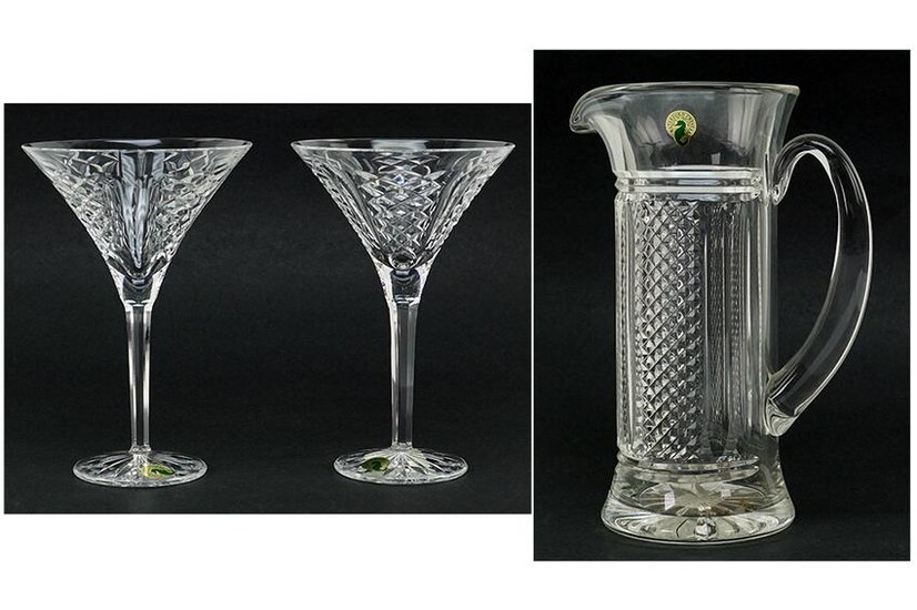 A Waterford Society Crystal Martini Pitcher in the