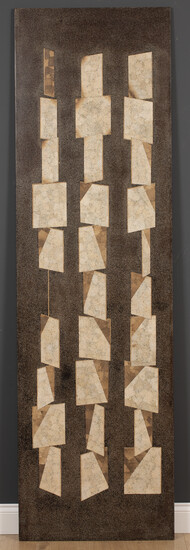A contemporary lacquered modernist panel