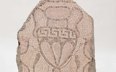 A late Roman mosaic panel of an urn