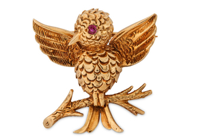 A novelty bird brooch, by Boucheron Modeled as...