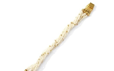 A seed pearl bracelet