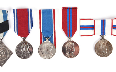 A small collection of British Coronation and Jubilee medals