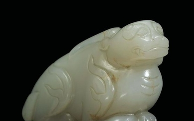 A white jade figure, China, Qing Dynasty