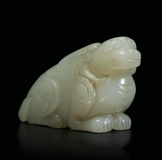 A white jade figure, China, Qing Dynasty
